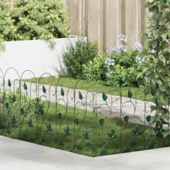 Clôtures & Barrières-vidaXL Clôture de jardin 5 pcs Acier Vert