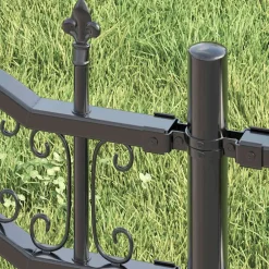 vidaXL Clôture de jardin Kampen Gris 240 x 118 cm