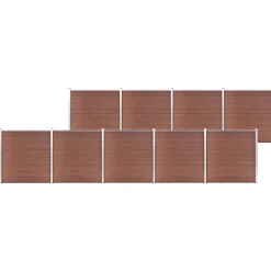vidaXL Clôture de jardin WPC 1564x186 cm