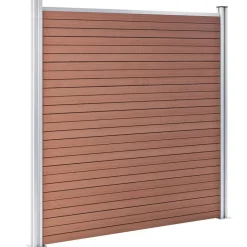 vidaXL Clôture de jardin WPC 699x186 cm