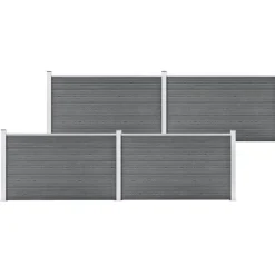 Clôtures & Barrières-vidaXL Clôture de jardin WPC 699x106 cm Gris