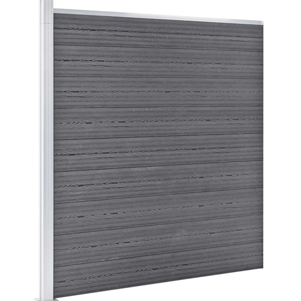 Clôtures & Barrières-vidaXL Clôture de jardin WPC 526x186 cm Gris