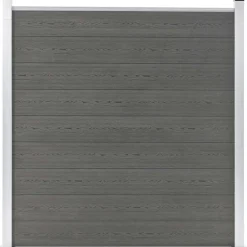 Clôtures & Barrières-vidaXL Clôture de jardin WPC 180x186 cm Gris