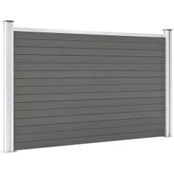 Clôtures & Barrières-vidaXL Clôture de jardin WPC 180x105 cm Gris