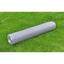 Clôtures & Barrières-vidaXL Clôture en treillis acier galvanisé carré 1x25 m Argenté