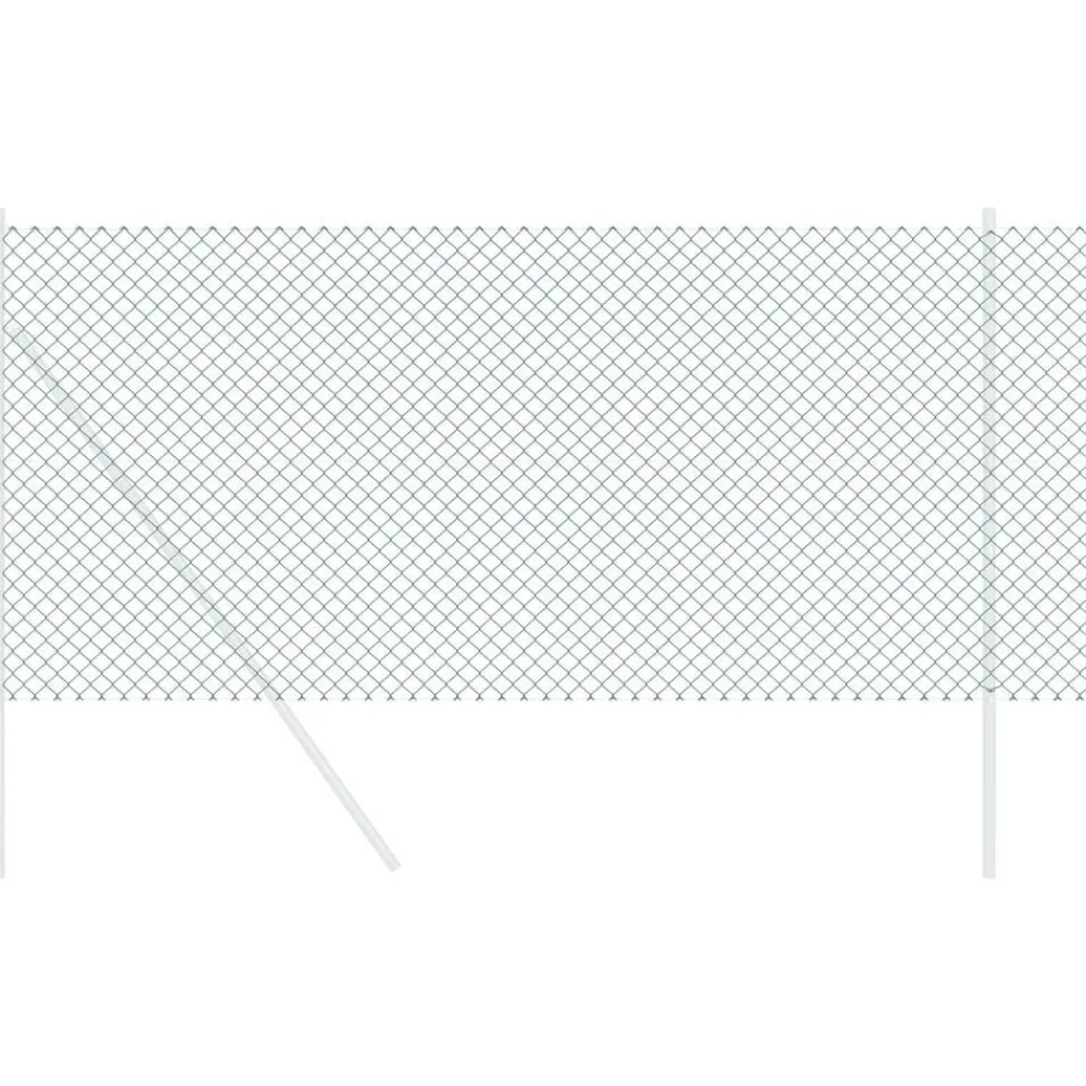 vidaXL Clôture en treillis métallique 10 x 0,6 m Acier