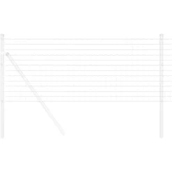vidaXL Clôture Euro 0,4 x 10 m Fer revêtu de PVC