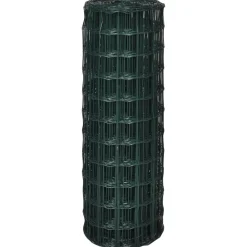Clôtures & Barrières-vidaXL Clôture euro Acier 10 x 0,8 m Vert