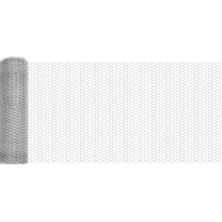 Clôtures & Barrières-vidaXL Clôture hexagonale Argenté 0,4 x 10 m Acier galvanisé