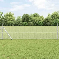 Clôtures & Barrières-vidaXL Clôture hexagonale Argenté 0,4 x 10 m Acier galvanisé