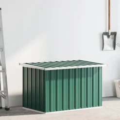 Mobilier De Jardin-vidaXL Coffre de rangement de jardin 109x67x65 cm Vert