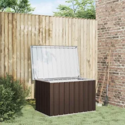 Mobilier De Jardin-vidaXL Coffre de rangement de jardin 109x67x65 cm Marron