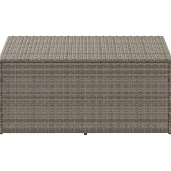 vidaXL Coffre de rangement de jardin 110 x 50 x 58 cm Résine tressée