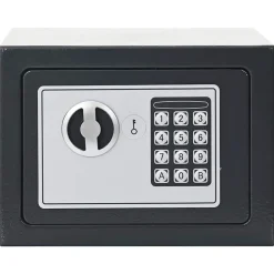 Sécurité À Domicile & Au Bureau-vidaXL Coffre-fort numérique Gris foncé 23 x 17 x 17 cm Acier