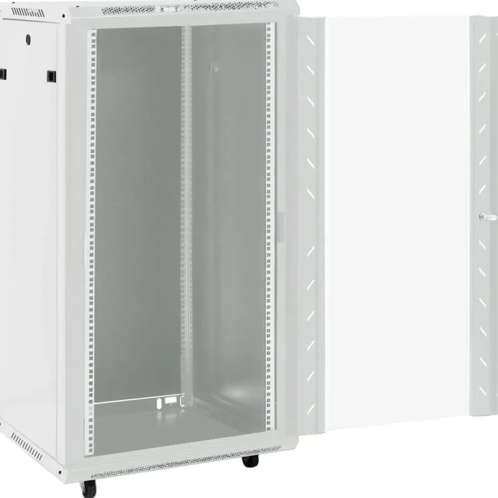 Appareils Électroniques-vidaXL Coffret de réseau à pieds pivotants 22U 19" IP20 60x60x120 cm Gris
