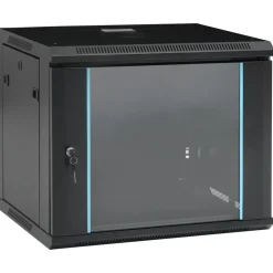 Appareils Électroniques-vidaXL Coffret de réseau mural 9U 19" IP20 600x450x510 mm Noir