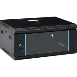 Appareils Électroniques-vidaXL Coffret de réseau mural 4U 19" IP20 600x450x285 mm Noir