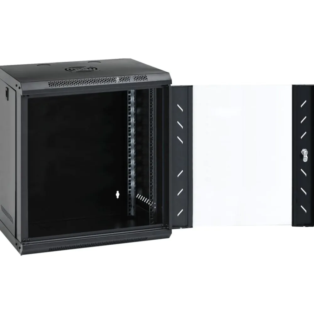 vidaXL Coffret de réseau mural 12U 19" IP20 53x40x60 cm