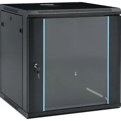 vidaXL Coffret de réseau mural 12U 19" IP20 600x600x640 mm