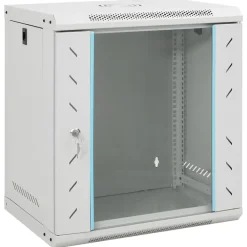 Appareils Électroniques-vidaXL Coffret de réseau mural 12U 19" IP20 53x40x60 cm Gris
