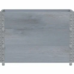 Manutention De Matériaux-vidaXL Colliers de palette 3 pcs 80x60 cm bois de pin solide Gris