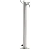 vidaXL Colonne à eau de jardin ronde Acier inoxydable 95 cm