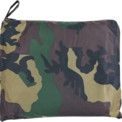 Vêtements & Accessoires-vidaXL Combinaison de pluie avec capuche 2 pcs Hommes Camouflage M Vert