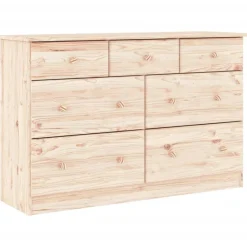 Armoires & Meubles De Rangement-vidaXL Commode ALTA 112x35x73 cm bois massif de pin Naturel