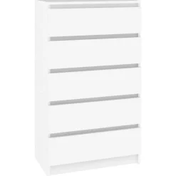 Armoires & Meubles De Rangement-vidaXL Commode 60x36x103 cm Bois d'ingénierie Blanc