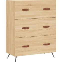 Armoires & Meubles De Rangement-vidaXL Commode chêne sonoma 69,5 x 34 x 90 cm bois d'ingénierie Ch&ecirc;ne sonoma