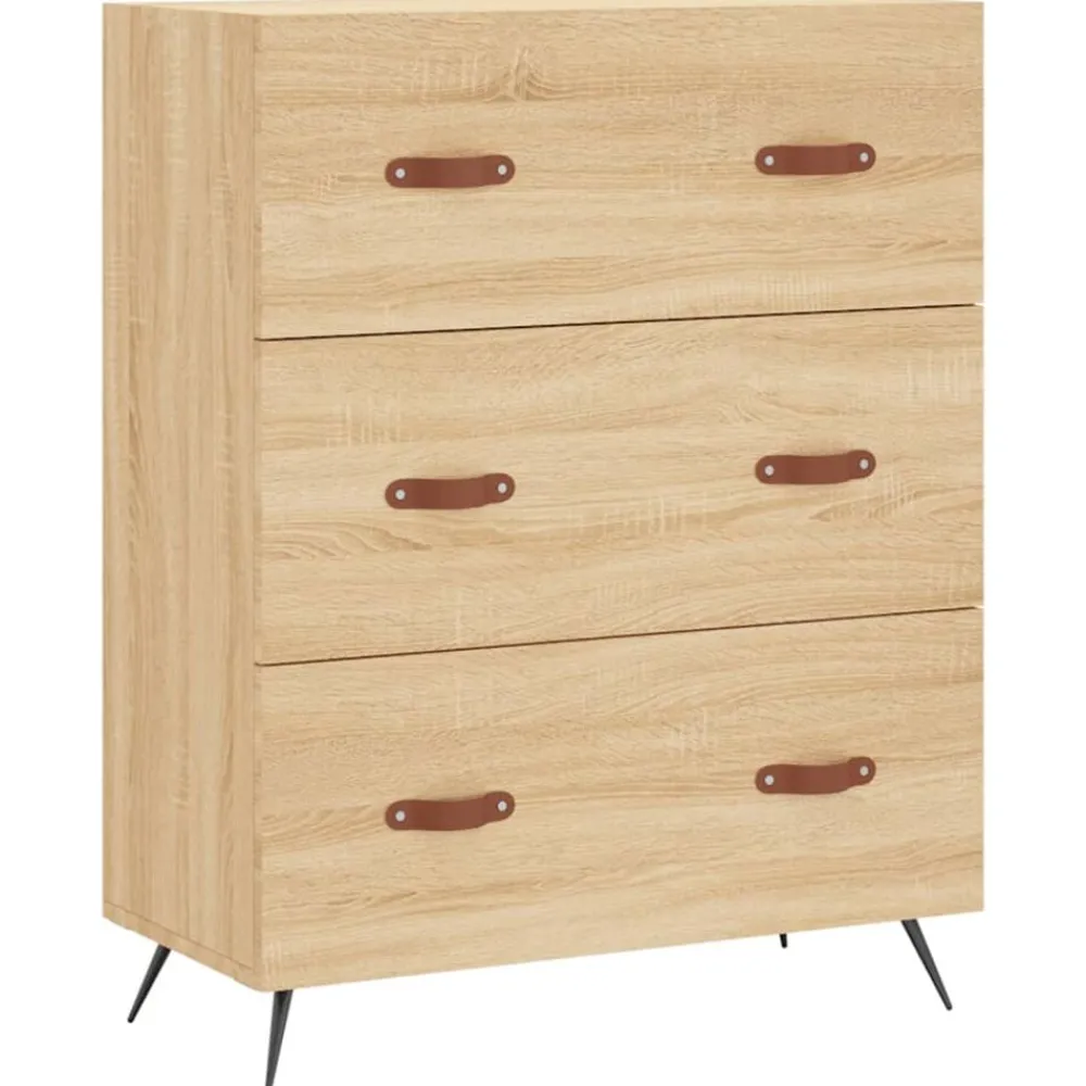 Armoires & Meubles De Rangement-vidaXL Commode chêne sonoma 69,5 x 34 x 90 cm bois d'ingénierie Chêne sonoma