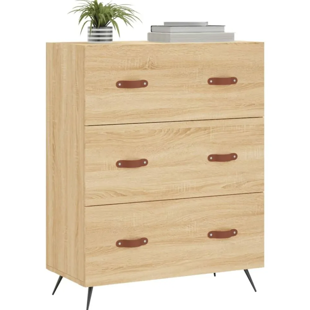Armoires & Meubles De Rangement-vidaXL Commode chêne sonoma 69,5 x 34 x 90 cm bois d'ingénierie Chêne sonoma