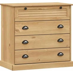 Armoires & Meubles De Rangement-vidaXL Commode VIGO 80x40x76 cm bois massif de pin Marron