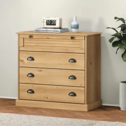 Armoires & Meubles De Rangement-vidaXL Commode VIGO 80x40x76 cm bois massif de pin Marron