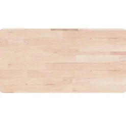 vidaXL Comptoir de salle de bain 80x40x1,5 cm Bois massif non traité