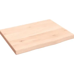 Matériaux De Construction-vidaXL Comptoir de salle de bain 40x30x2 cm bois massif non traité Naturel