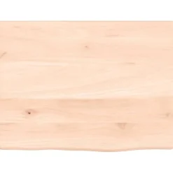 Matériaux De Construction-vidaXL Comptoir de salle de bain 40x30x2 cm bois massif non traité Naturel