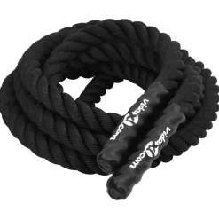 vidaXL Corde de combat noire 6 m 4,5 kg Polyester