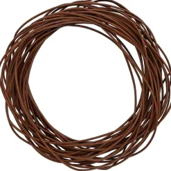 Arts & Loisirs-vidaXL Corde en Cuir Ø1 mm x 5 m Cuir Marron clair