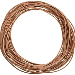 Arts & Loisirs-vidaXL Corde en Cuir Ø1 mm x 5 m Cuir Marron