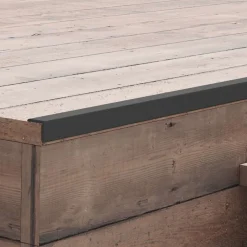 Matériaux De Construction-vidaXL Cornière de terrasse 5 pcs WPC 170 cm Noir