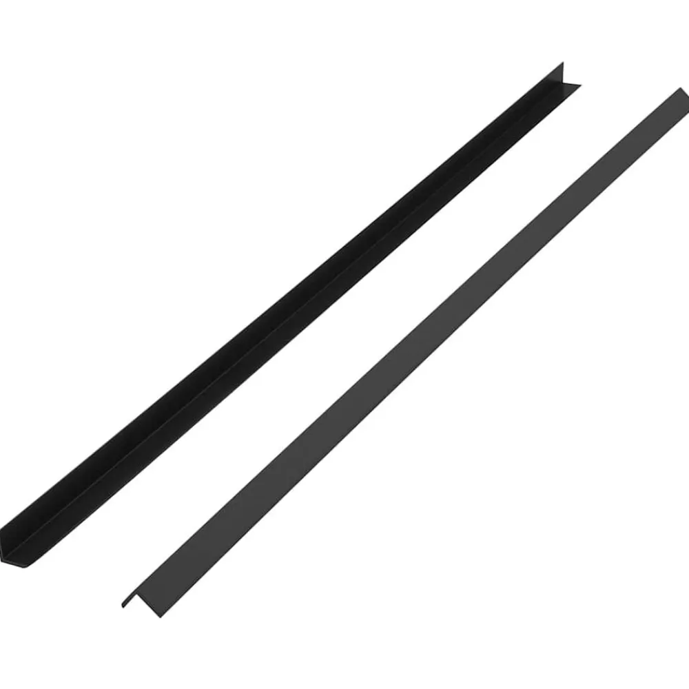 Matériaux De Construction-vidaXL Cornière de terrasse 5 pcs WPC 170 cm Noir