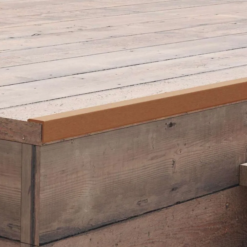 Matériaux De Construction-vidaXL Cornière de terrasse 5 pcs WPC 170 cm Marron clair