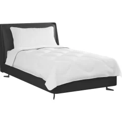 vidaXL Couette avec oreiller 2 pcs Blanc Microfibre