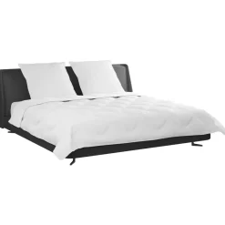 Linge-vidaXL Couette avec Oreillers avec oreiller 3 pcs Blanc Microfibre