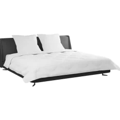 vidaXL Couette avec Oreillers 3 pcs Blanc Microfibre et Plumes D'oie