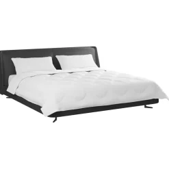 Linge-vidaXL Couette avec oreiller 3 pcs Blanc Microfibre