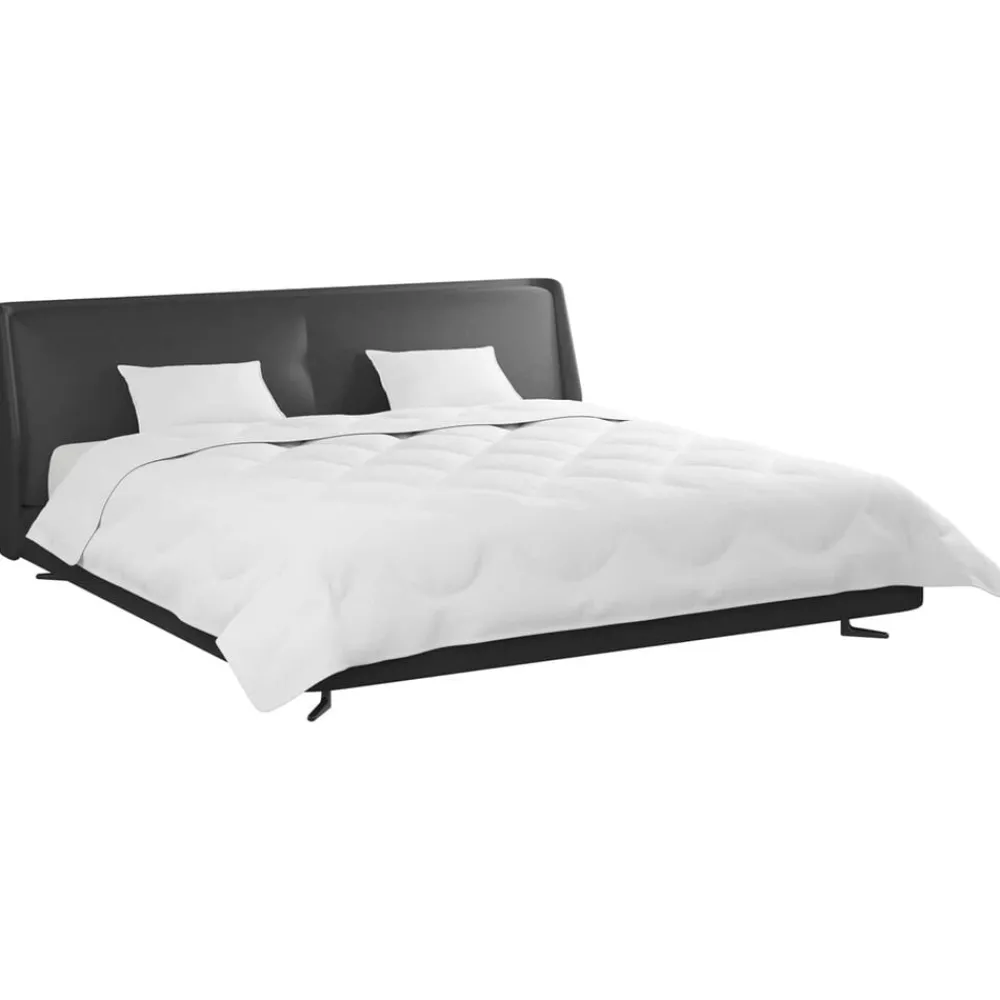 Linge-vidaXL Couette avec oreiller 3 pcs Blanc Microfibre