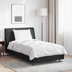 vidaXL Couette avec oreiller 2 pcs Blanc Microfibre