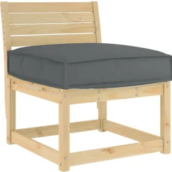 Décorations-vidaXL Coussin 60 x 60 x 12 cm Tissu Oxford Anthracite